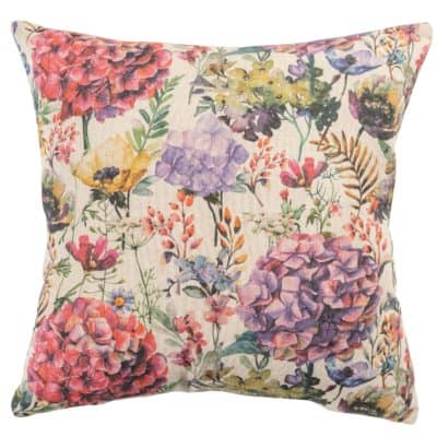 Watercolour Meadow Linen Blend Cushion