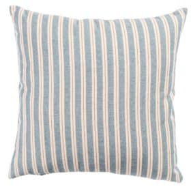 Seaside Stripe Canvas Cushion in Blue and Red