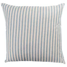 Seaside Stripe Canvas Extra-Large Cushion in Blue and Red