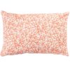 Coral Reef XL Rectangular Cushion in Orange and White