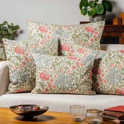 Jacobean Floral Print Boudoir Cushion Cover