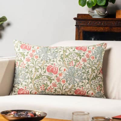 Jacobean Floral Print XL Rectangular Cushion Cover