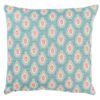 Anika Paisley Cushion in Teal and Red
