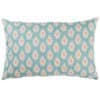 Anika Paisley XL Rectangular Cushion in Teal and Red