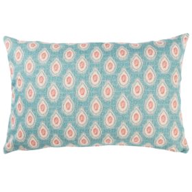 Anika Paisley XL Rectangular Cushion in Teal and Red