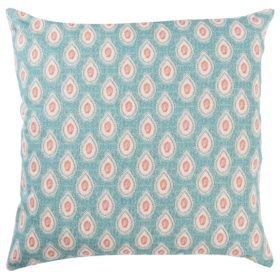 Anika Paisley Extra-Large Cushion in Teal and Red