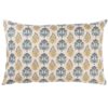 Cotswold Countryside Motif XL Rectangular Cushion in Gold and Indigo