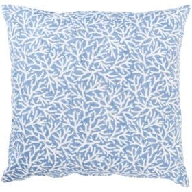 Coral Reef Extra-Large Cushion in Denim Blue