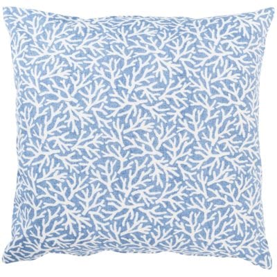 Coral Reef Extra-Large Cushion in Denim Blue