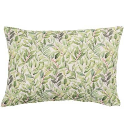 Willow Sketch Boudoir Cushion in Sage Green