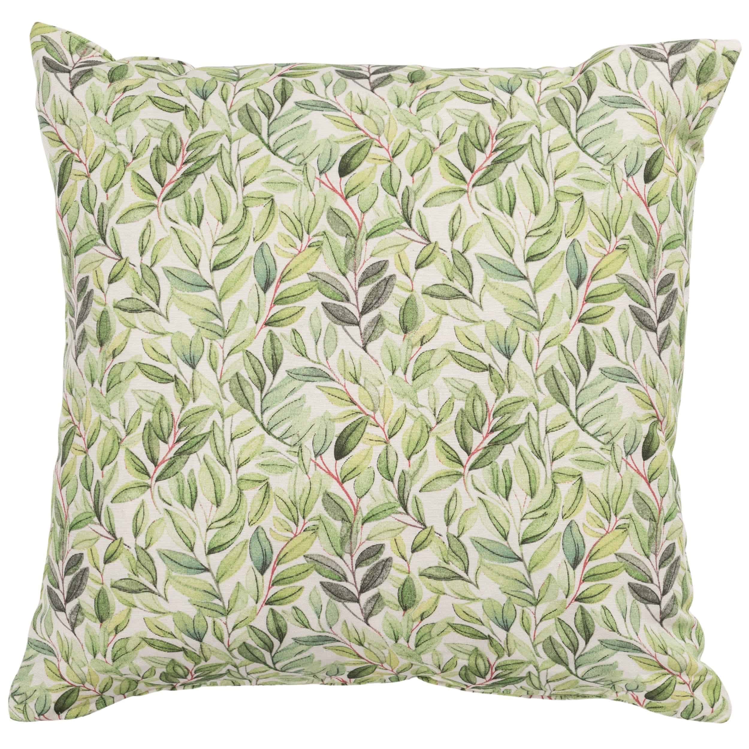 Willow Sketch Cushion in Sage Green