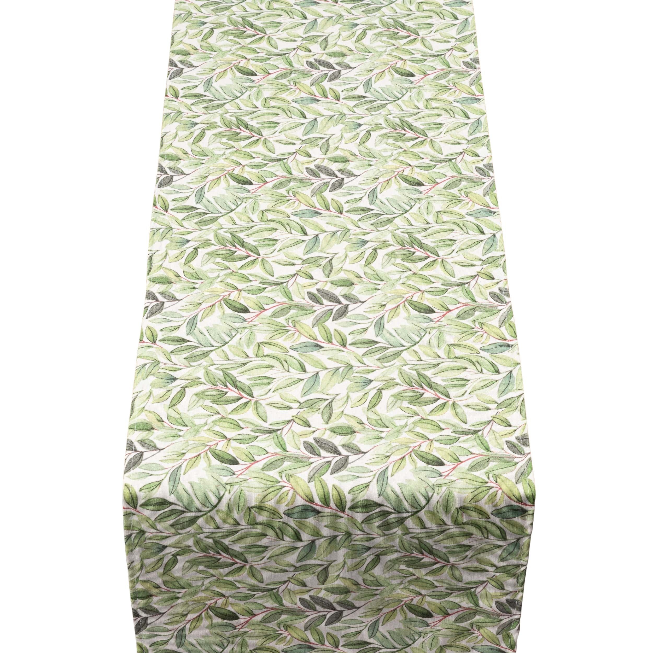 Willow Sketch Table Runner in Sage Green