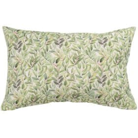 Willow Sketch XL Rectangular Cushion in Sage Green