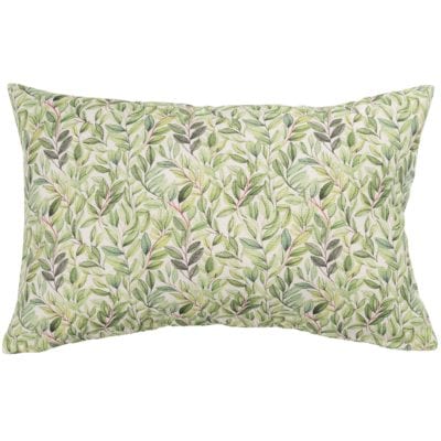 Willow Sketch XL Rectangular Cushion in Sage Green