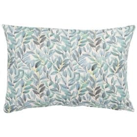 Willow Sketch Boudoir Cushion in Aqua Blue