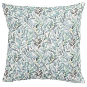 Willow Sketch Cushion in Aqua Blue