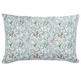 Willow Sketch XL Rectangular Cushion in Aqua Blue
