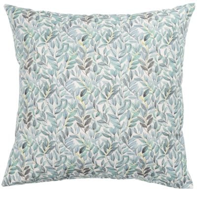 Willow Sketch Extra-Large Cushion in Aqua Blue