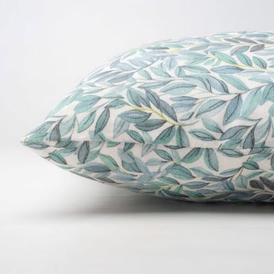Willow Sketch Extra-Large Cushion in Aqua Blue