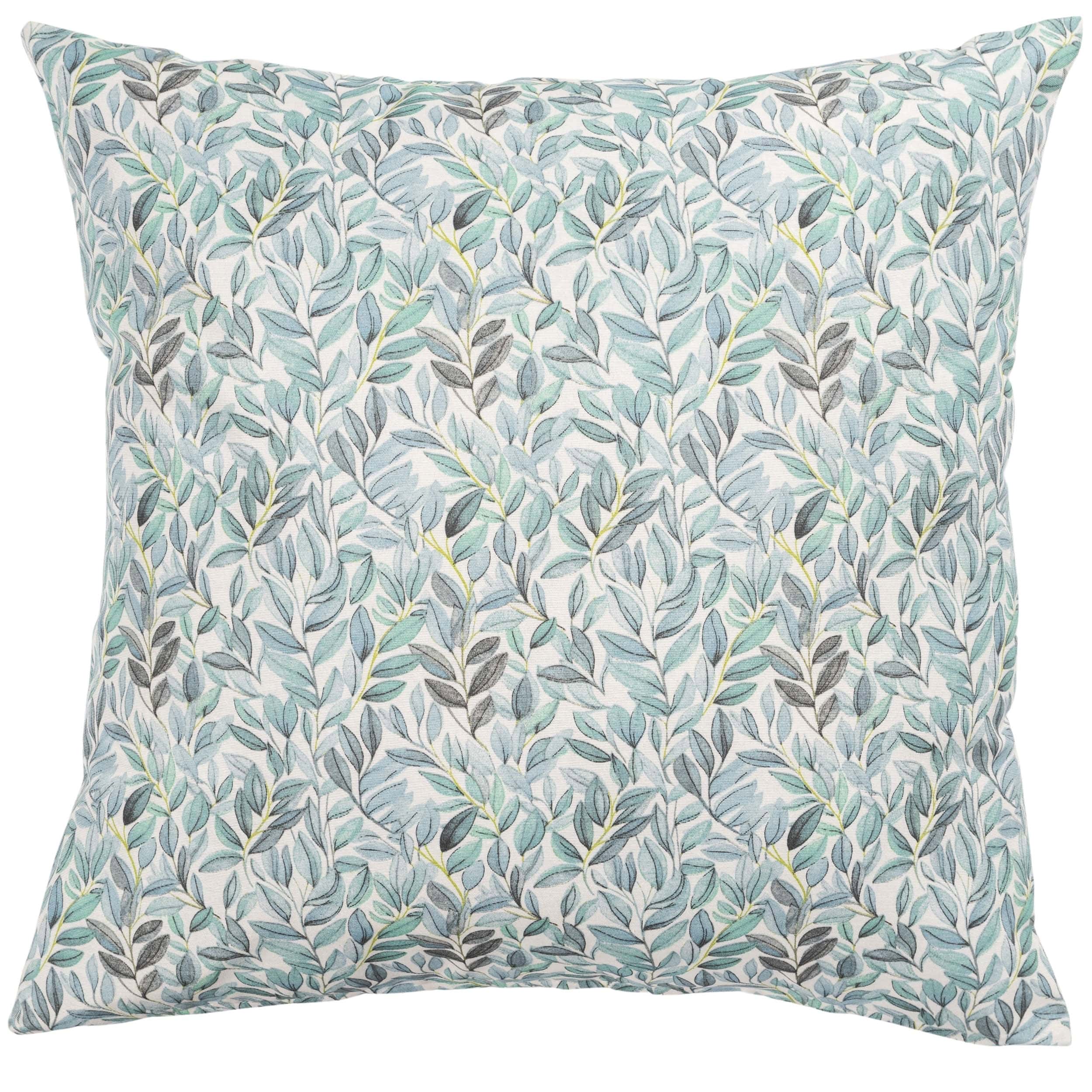 Willow Sketch Extra-Large Cushion in Aqua Blue