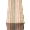 Aztec Trail Table Runner in Soft Pink and Green