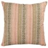 Aztec Trail Extra-Large Cushion in Soft Pink and Green
