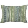 Aztec Trail Boudoir Cushion in Indigo Blue and Green