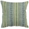 Aztec Trail Cushion in Indigo Blue and Green
