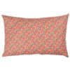 Heritage Garden Floral Print XL Rectangular Cushion in Poppy and Primrose