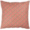 Heritage Garden Floral Print Extra-Large Cushion in Poppy and Primrose