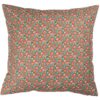 Heritage Garden Floral Print Extra-Large Cushion in Teal and Orange