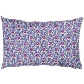 Heritage Garden Floral Print XL Rectangular Cushion in Bluebell