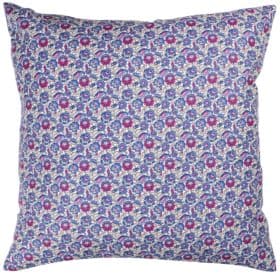 Heritage Garden Floral Print Extra-Large Cushion in Bluebell