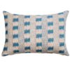 Capri Stripe Boudoir Cushion in Denim Blue