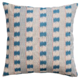 Capri Stripe Cushion in Denim Blue