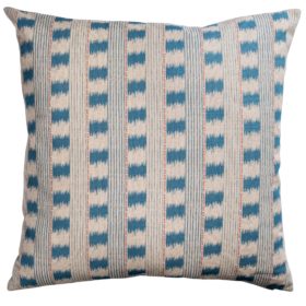 Capri Stripe Extra-Large Cushion in Denim Blue