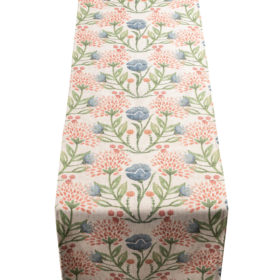 Hedgerow Bouquet Printed Linen-look Table Runner