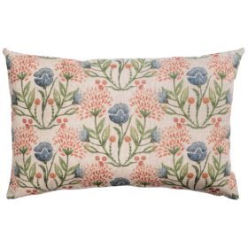 Hedgerow Bouquet Printed Linen-look XL Rectangular Cushion