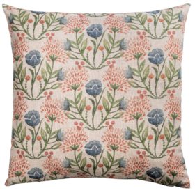 Hedgerow Bouquet Printed Linen-look Extra-Large Cushion