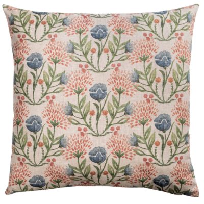 Hedgerow Bouquet Printed Linen-look Extra-Large Cushion