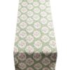 Larkspur Lattice Linen Look Cushion in Sage Green