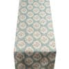Larkspur Lattice Linen Look Table Runner in Sky Blue