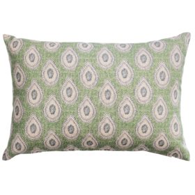 Anika Paisley Boudoir Cushion in Green