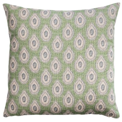 Anika Paisley Cushion in Green