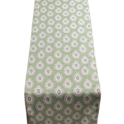 Anika Paisley Table Runner in Green