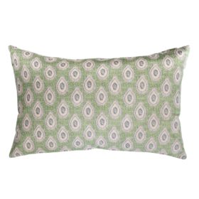 Anika Paisley XL Rectangular Cushion in Green