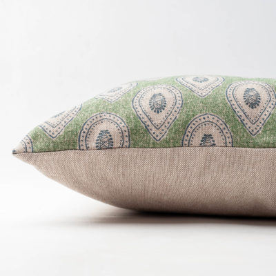 Anika Paisley XL Rectangular Cushion in Green