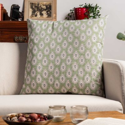 Anika Paisley Extra-Large Cushion in Green