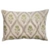 Willowbrook Sprig Brushed Linen Blend Boudoir Cushion in Soft Sage
