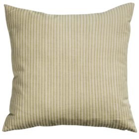 Willowbrook Pinstripe Brushed Linen Blend Cushion in Soft Sage